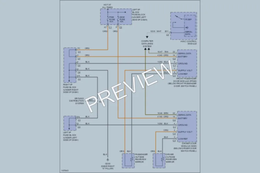 2003 GMC 1500 Defoggers wiring diagram preview