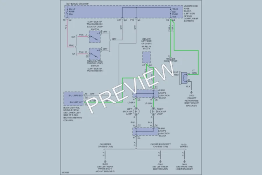 2003 GMC 3500 Exterior Lights wiring diagram preview