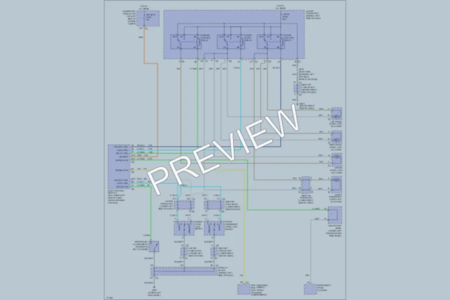 2003 GMC 2500 Power Door Locks wiring diagram preview
