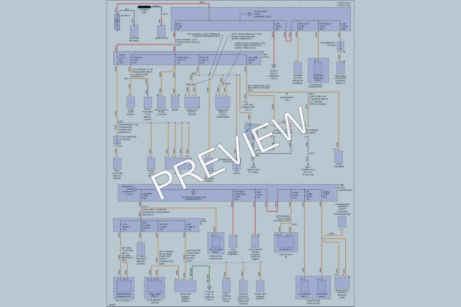 2003 GMC Safari Power Distribution wiring diagram preview