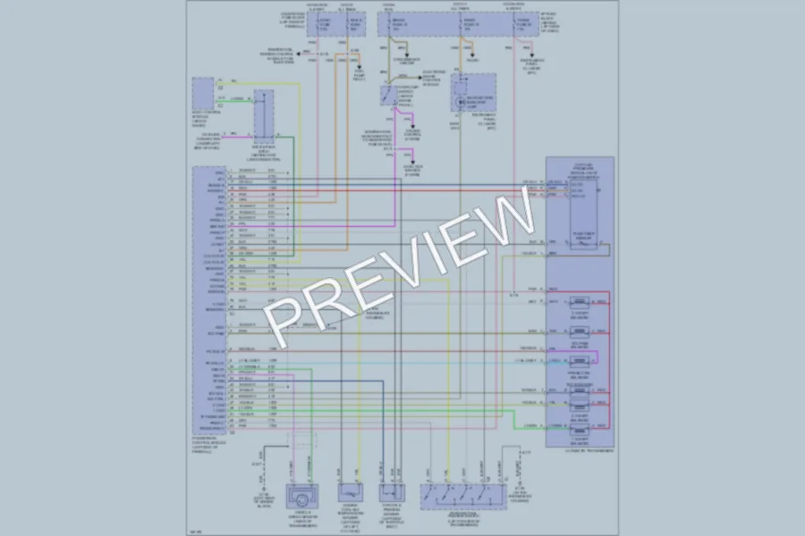 2003 GMC Safari Transmission wiring diagram preview