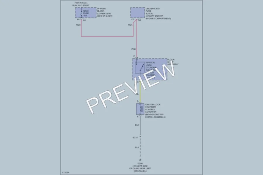 2003 HUMMER H2 Shift Interlock wiring diagram preview