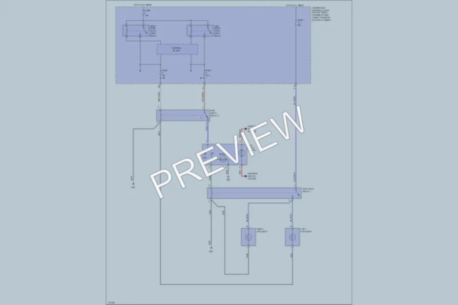 2003 Honda Accord Headlights wiring diagram preview