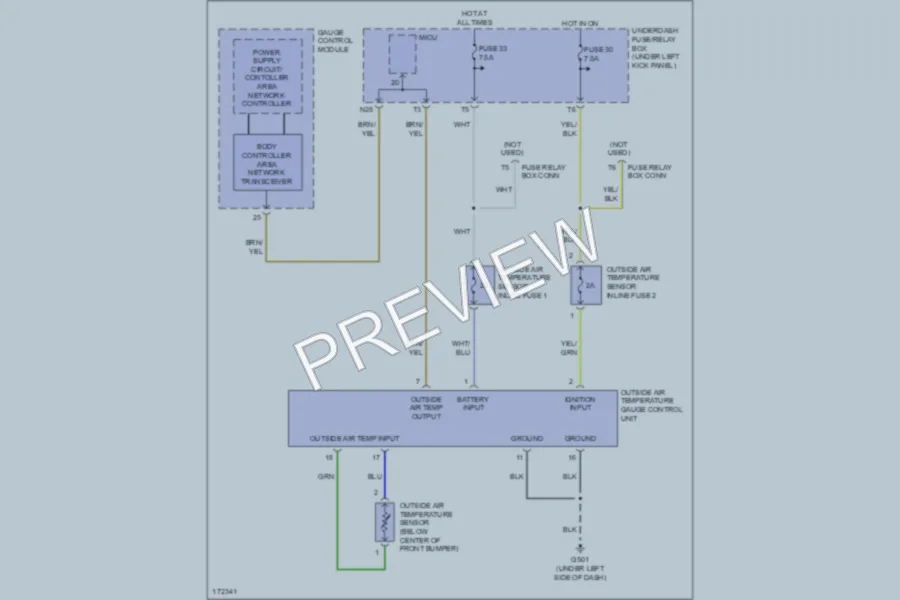 2003 Honda Accord Instrument Cluster wiring diagram preview