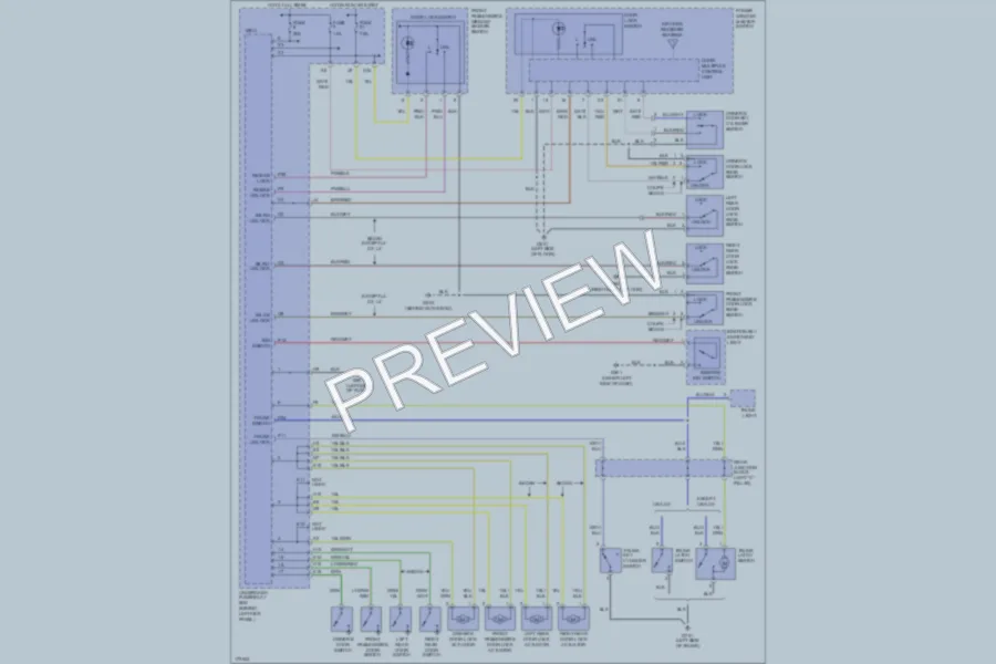 2003 Honda Accord Power Door Locks wiring diagram preview