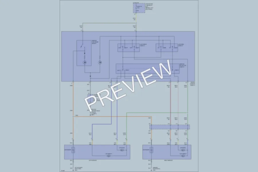 2003 Honda Accord Power Mirrors wiring diagram preview