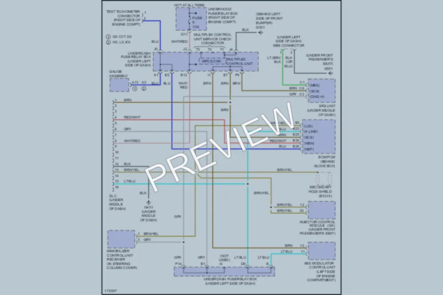 2003 Honda Civic Computer Data Lines wiring diagram preview