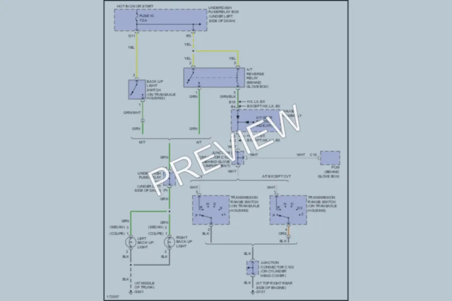 2003 Honda Civic Exterior Lights wiring diagram preview