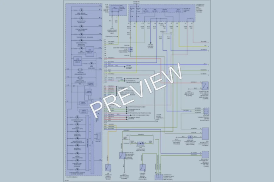 2003 Honda Civic Instrument Cluster wiring diagram preview