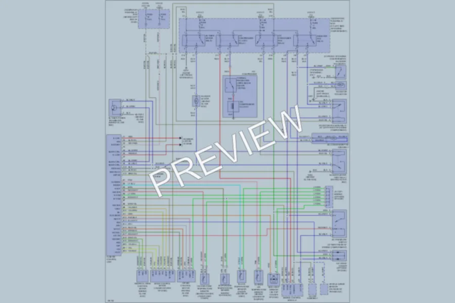 2003 Honda Insight Air Conditioning wiring diagram preview