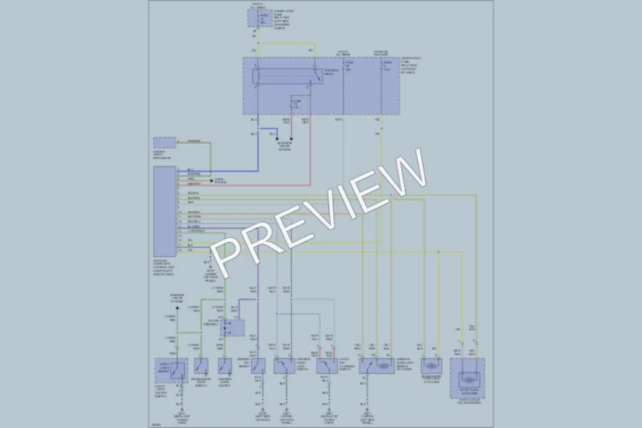 2003 Honda Insight Power Door Locks wiring diagram preview