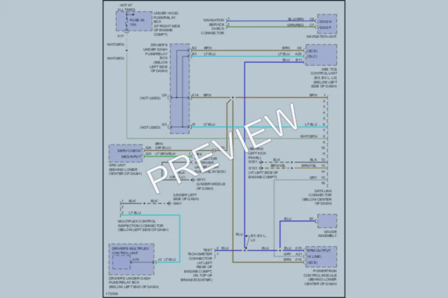 2003 Honda Odyssey Computer Data Lines wiring diagram preview