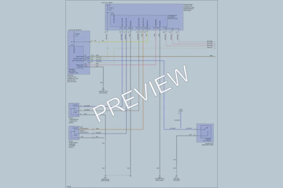 2003 Honda Odyssey Power Door Locks wiring diagram preview