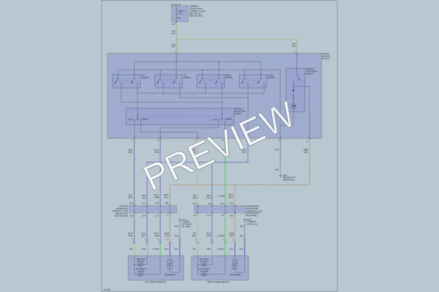 2003 Honda Odyssey Power Mirrors wiring diagram preview