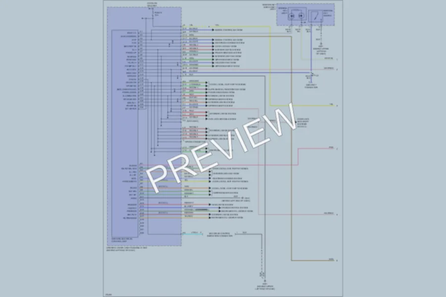 2003 Honda Pilot Body Control Modules wiring diagram preview