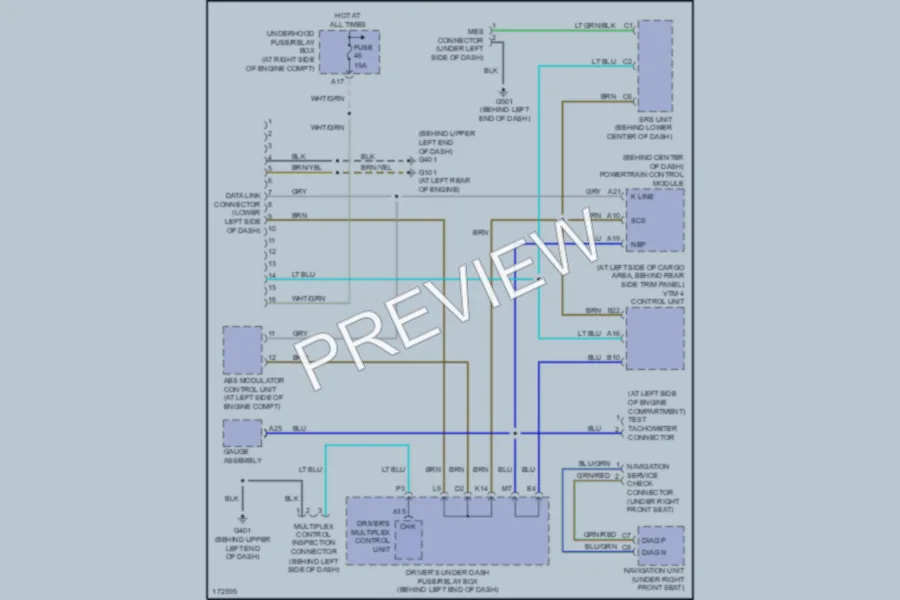2003 Honda Pilot Computer Data Lines wiring diagram preview