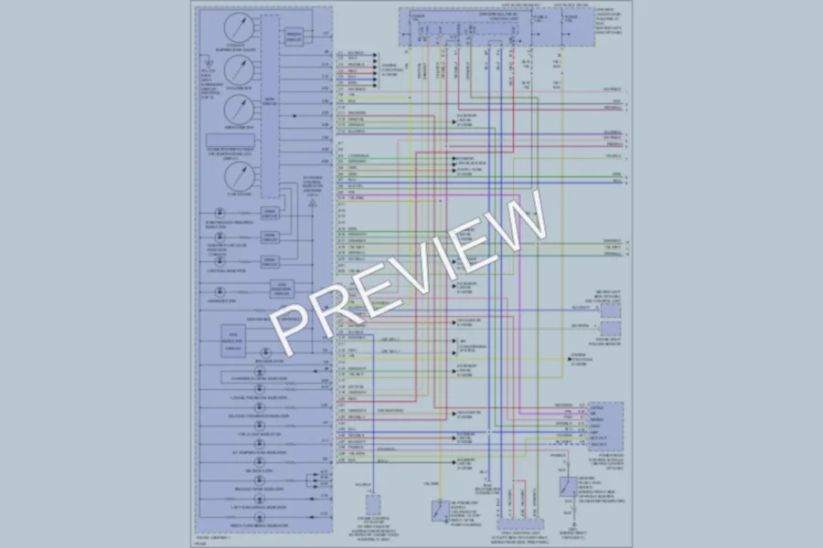 2003 Honda Pilot Instrument Cluster wiring diagram preview