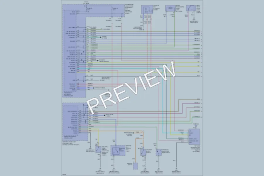 2003 Honda Pilot Power Door Locks wiring diagram preview