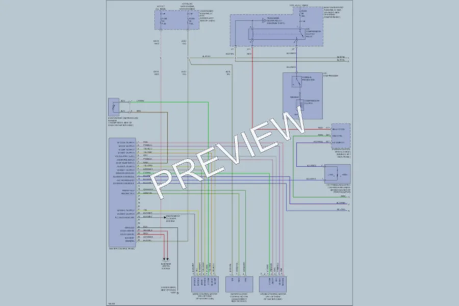 2003 Honda S2000 Air Conditioning wiring diagram preview