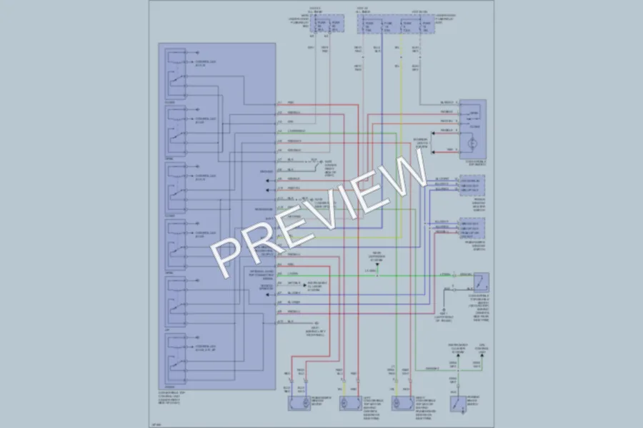 2003 Honda S2000 Power Top Sunroof wiring diagram preview