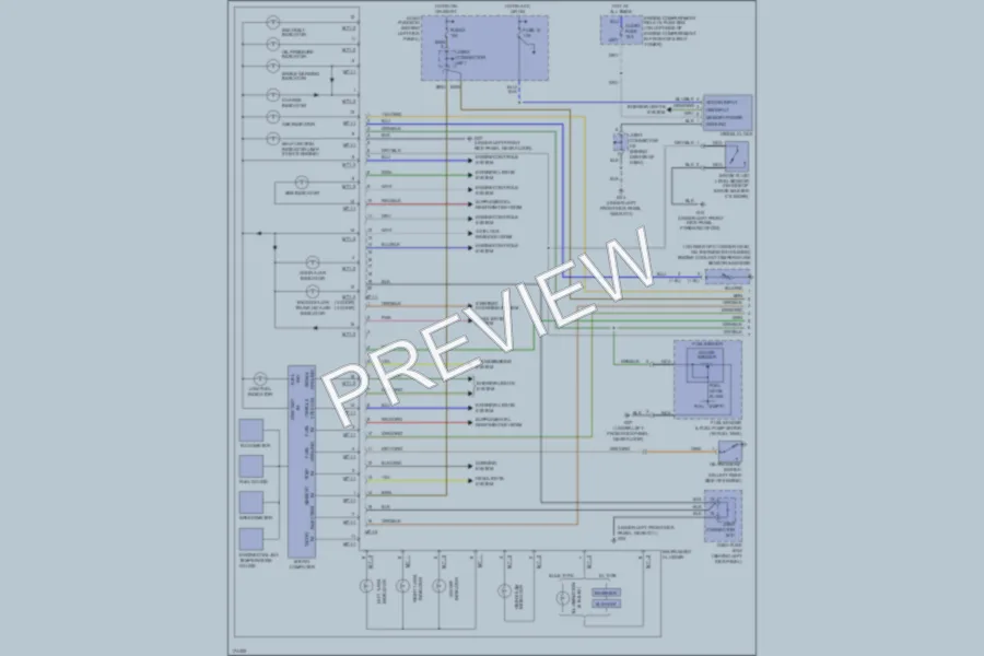 2003 Hyundai Accent Instrument Cluster wiring diagram preview