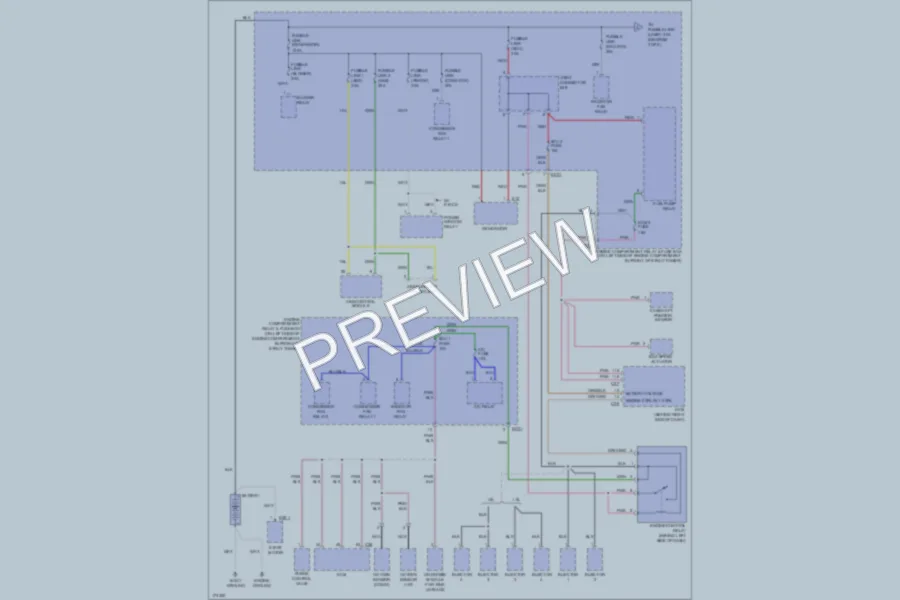 2003 Hyundai Accent Power Distribution wiring diagram preview