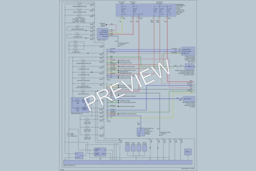 2003 Hyundai Elantra Instrument Cluster wiring diagram preview