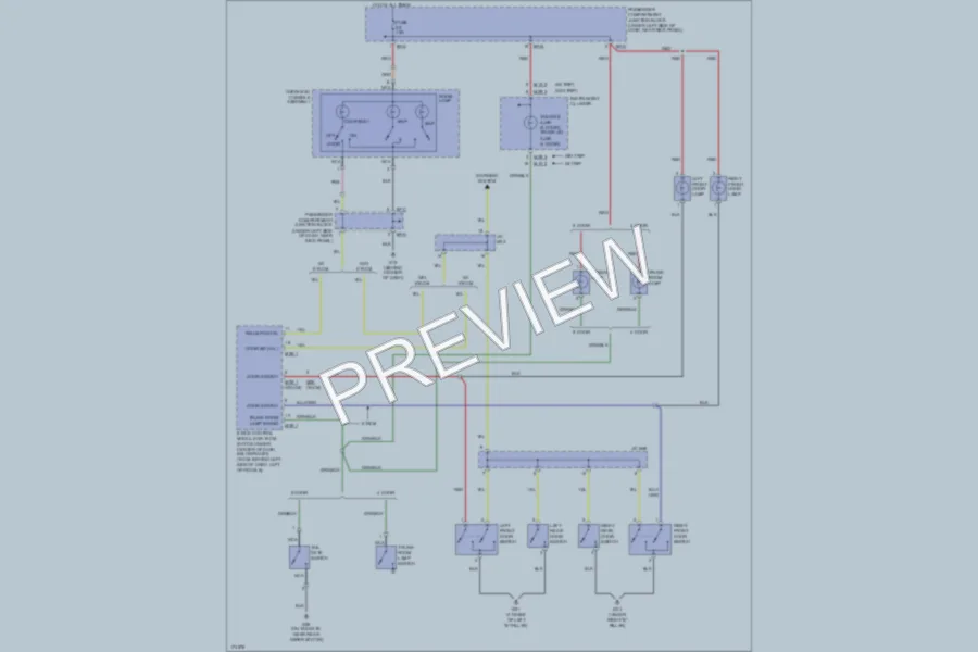 2003 Hyundai Elantra Interior Lights wiring diagram preview