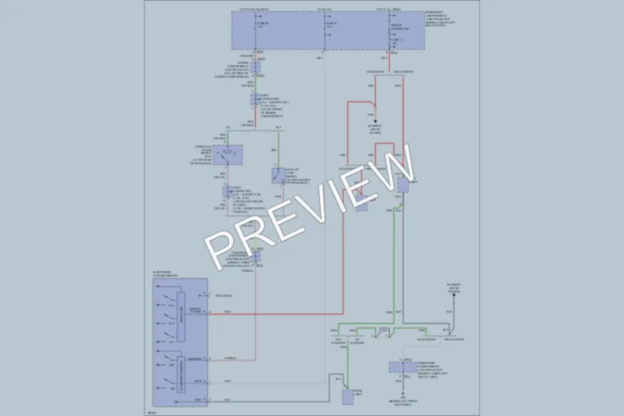 2003 Hyundai SantaFe Power Mirrors wiring diagram preview