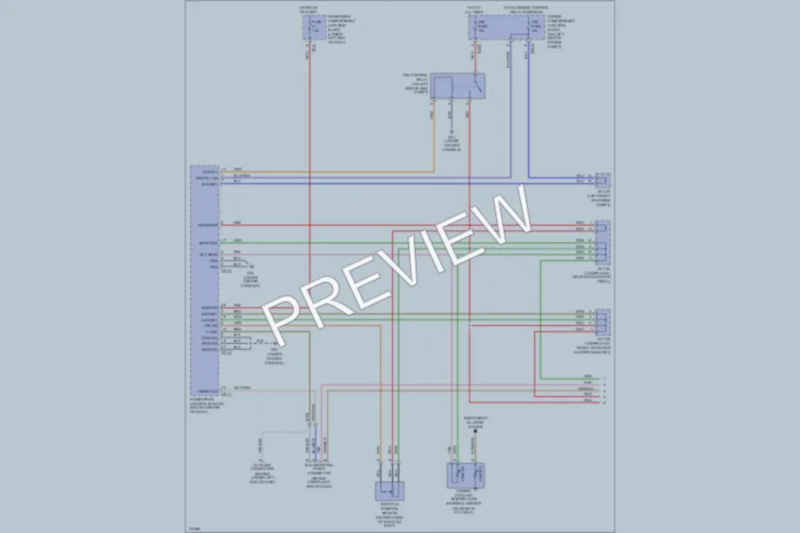 2003 Hyundai SantaFe Transmission wiring diagram preview