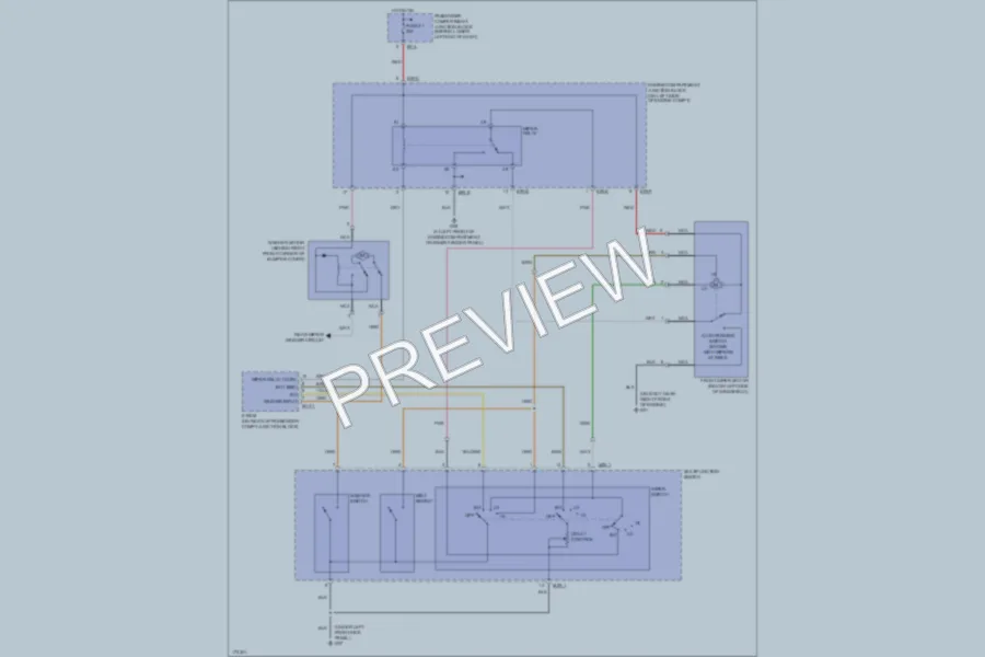 2003 Hyundai SantaFe Wiper Washer wiring diagram preview
