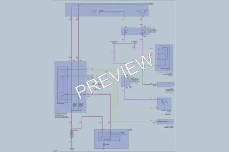 2003 Hyundai Sonata Starting Charging wiring diagram preview