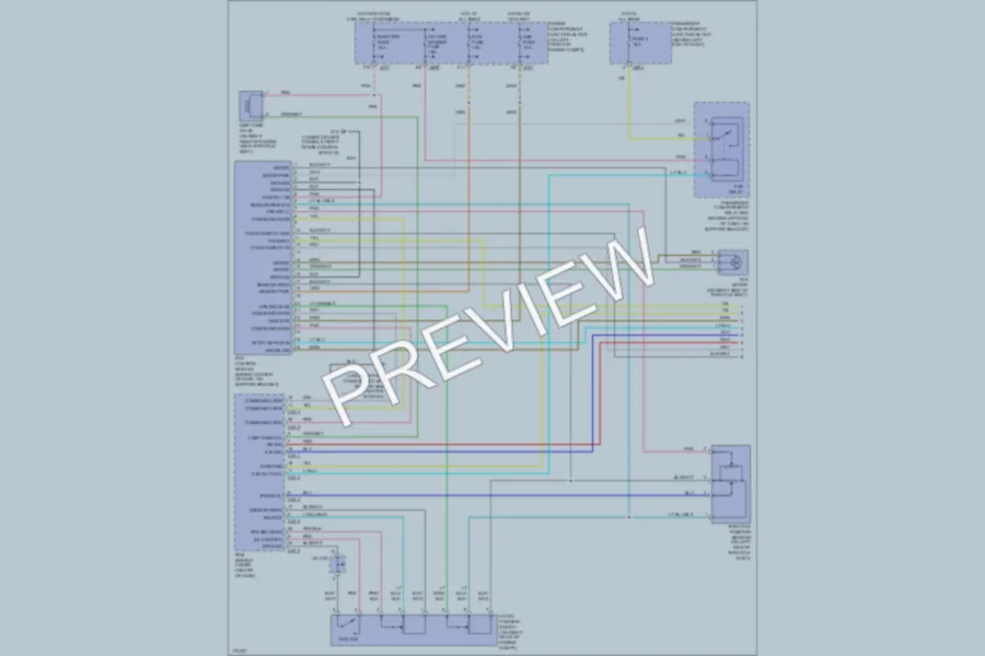 2003 Hyundai XG350 Cruise Control wiring diagram preview