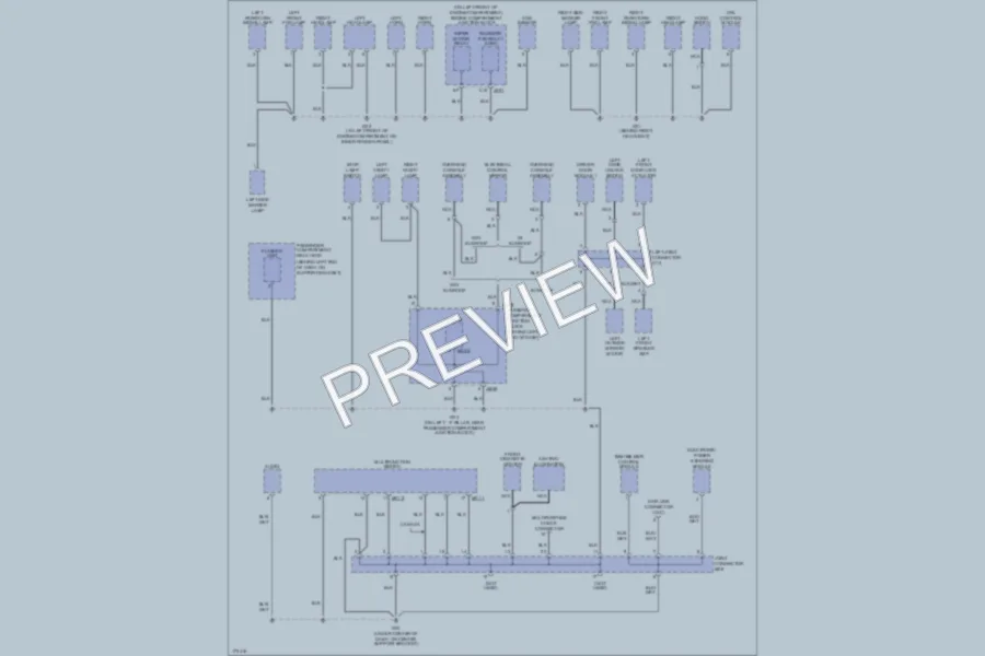 2003 Hyundai XG350 Ground Distribution wiring diagram preview
