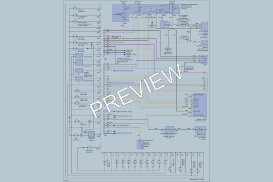 2003 Hyundai XG350 Instrument Cluster wiring diagram preview
