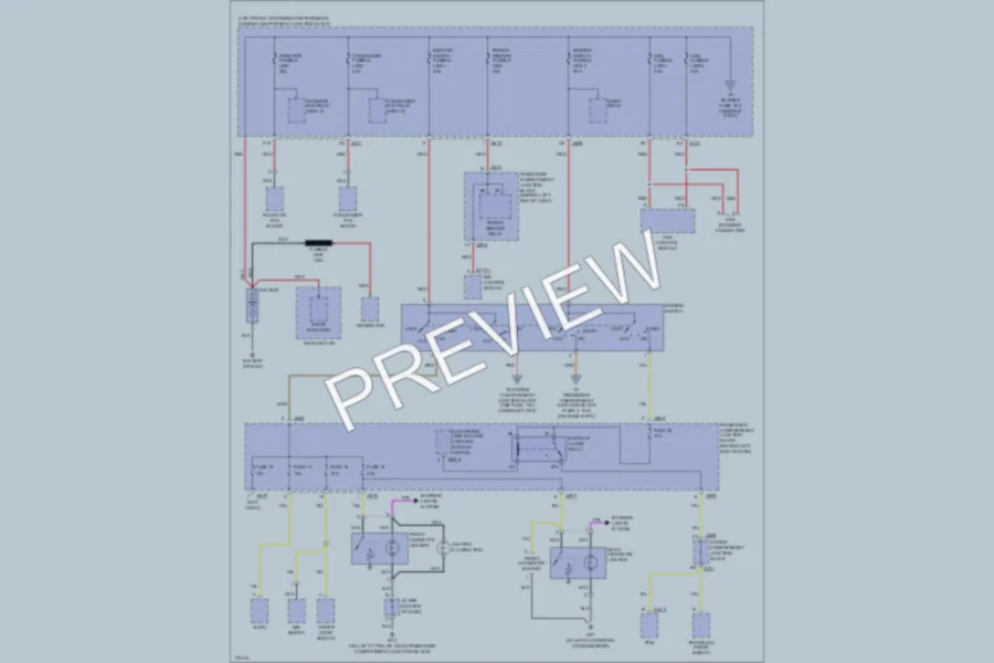 2003 Hyundai XG350 Power Distribution wiring diagram preview