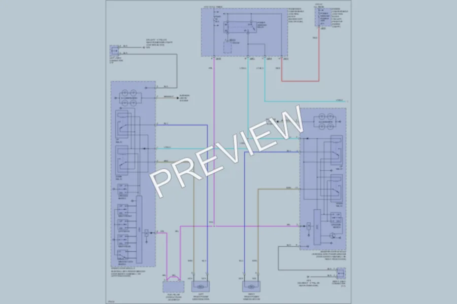 2003 Hyundai XG350 Power Windows wiring diagram preview