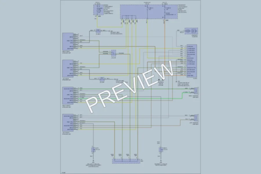 2003 Hyundai XG350 Radio wiring diagram preview