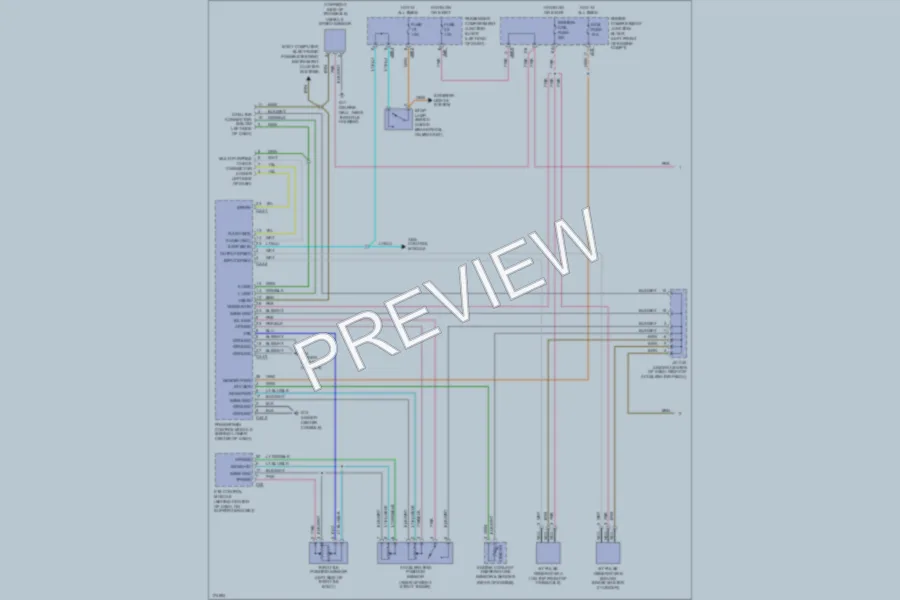 2003 Hyundai XG350 Transmission wiring diagram preview