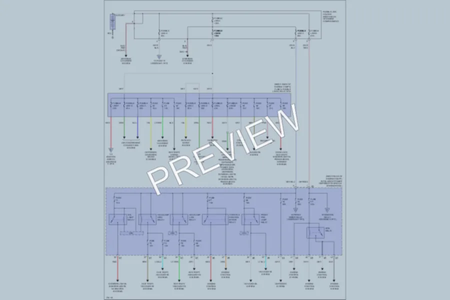 2003 Infiniti FX35 Power Distribution wiring diagram preview