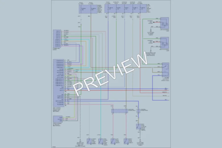 2003 Infiniti FX45 Headlights wiring diagram preview