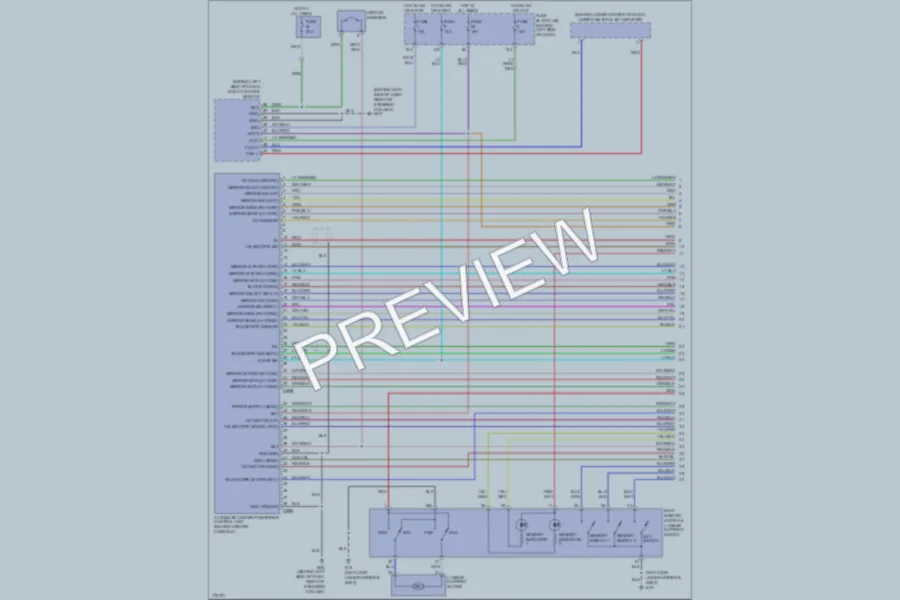 2003 Infiniti FX45 Memory Systems wiring diagram preview
