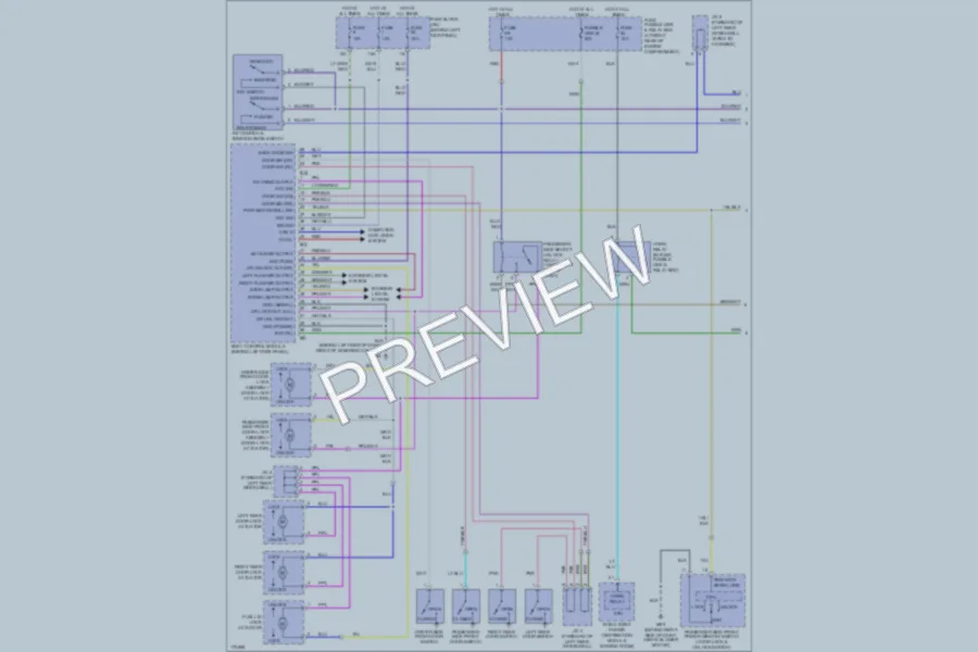 2003 Infiniti FX45 Power Door Locks wiring diagram preview