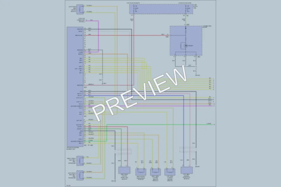 2003 Infiniti FX45 Supplemental Restraints wiring diagram preview