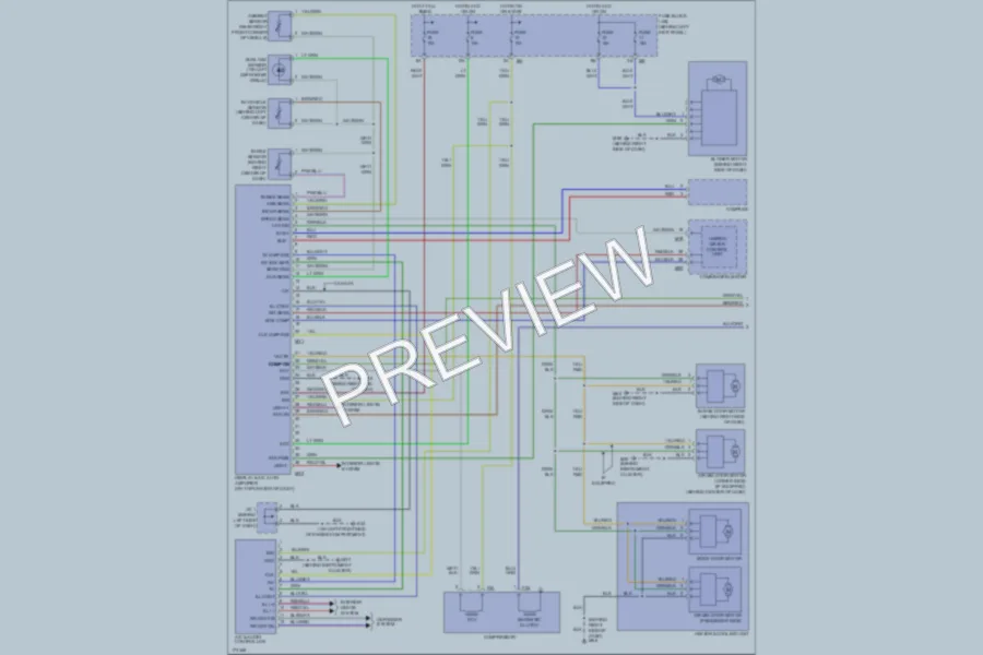 2003 Infiniti G35 Air Conditioning wiring diagram preview