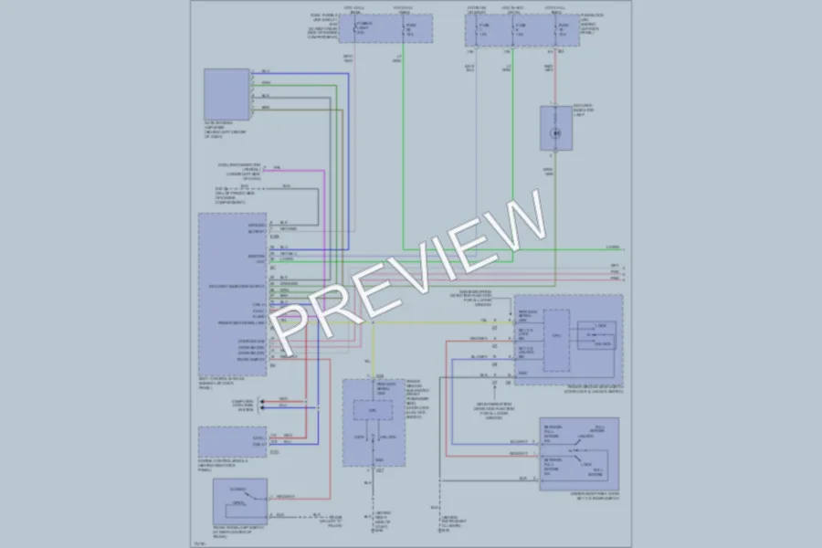 2003 Infiniti G35 Anti Theft wiring diagram preview
