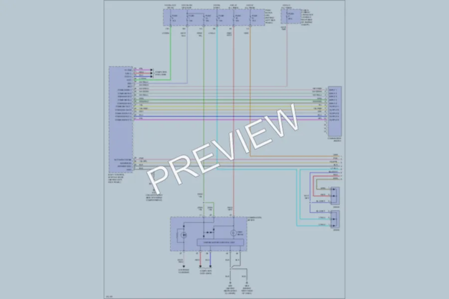 2003 Infiniti G35 Headlights wiring diagram preview