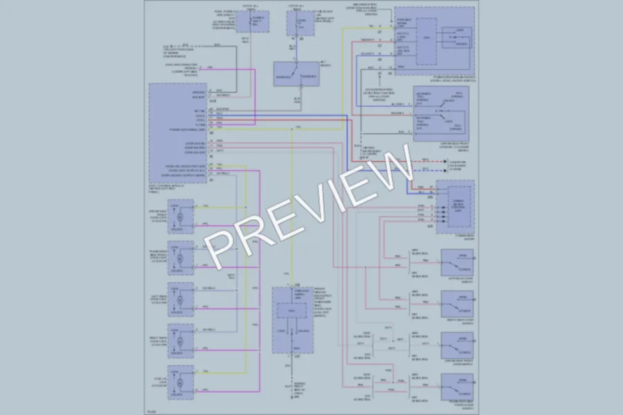 2003 Infiniti G35 Power Door Locks wiring diagram preview
