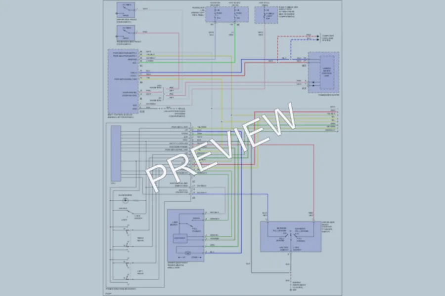 2003 Infiniti G35 Power Windows wiring diagram preview