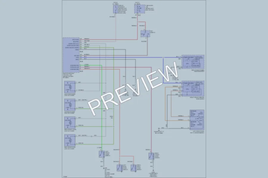 2003 Infiniti I35 Power Door Locks wiring diagram preview